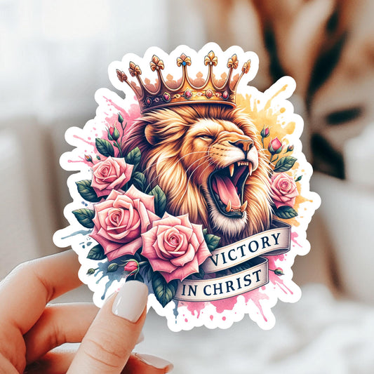 Roaring with Grace: Meet Our New Kawaii Lion Sticker!