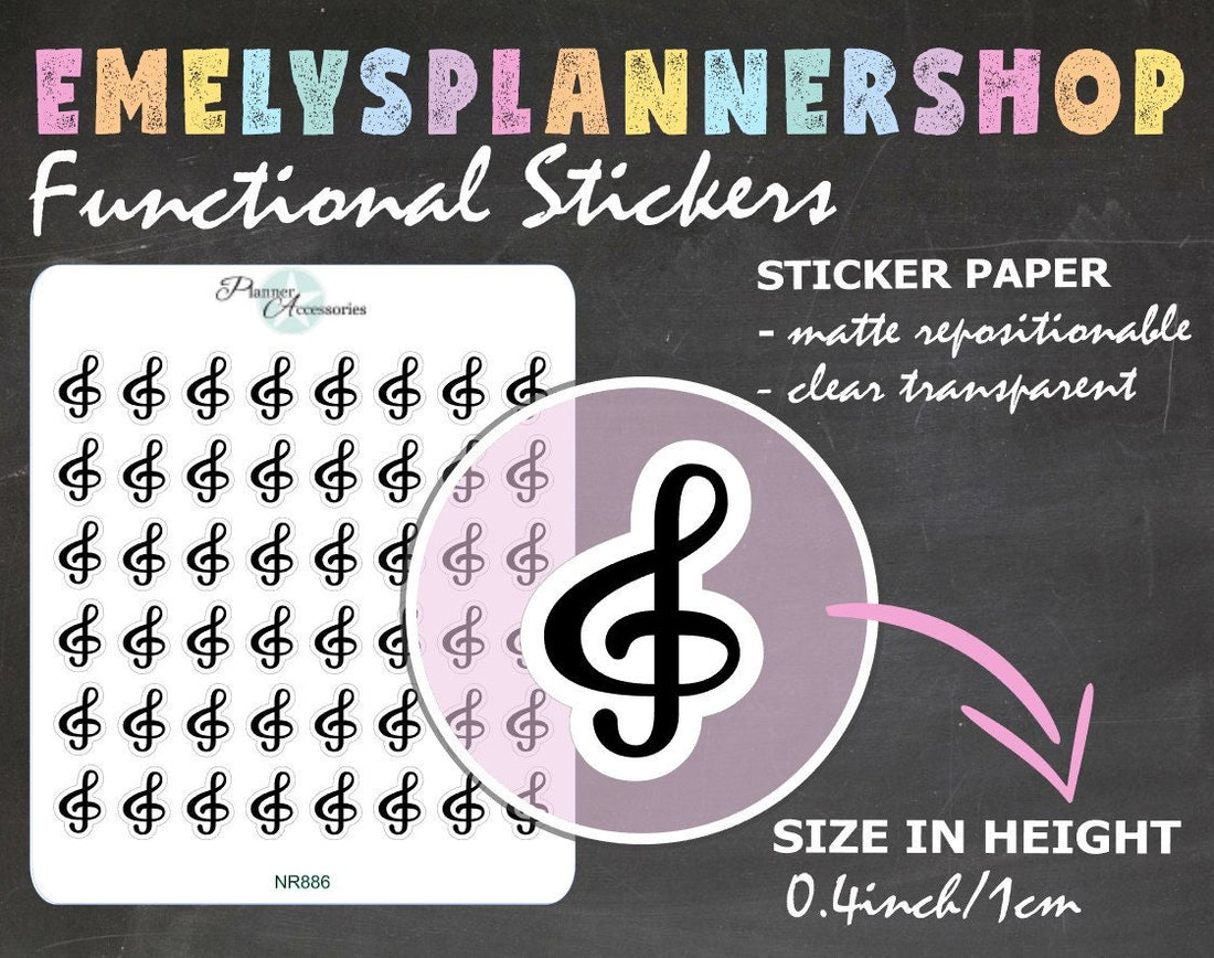Add a Tune to Your Bujo: Meet Our Adorable Musiknote Stickers! 🎶