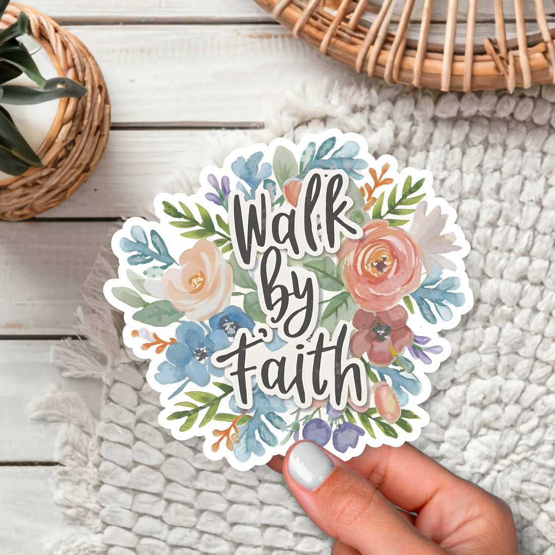 ✨ Walk By Faith – Let Your Stickers Spark Joy and Hope! 🌈