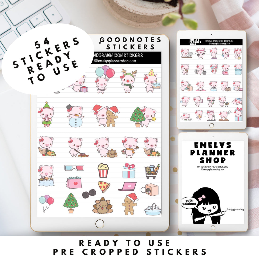 Oink-troducing Our Adorable Piglet Stickers! 🐷✨