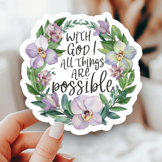 🌸 Stick to Faith: Unveil Our New Kawaii Christian Sticker! 🌸