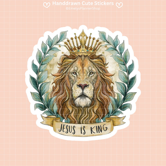 Stick Your Faith with Love: Meet the 'Jesus Is King' Sticker Pack! ✨