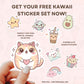 Kawaii Gamer Bunny Stickers Level Up Vinyl Sticker Set for Planners, Journals & Scrapbooks Cute Gaming Bunny Gift Set 005 - EmelysPlannerShop