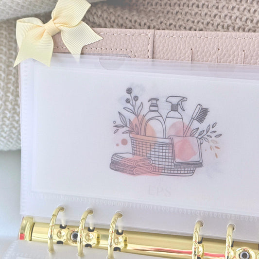 Cash Stuffing Envelope Set – 8 Laminated Inserts & 8 Matte A6 Envelopes | Floral Budget Binder Kit | Handmade by EPS et 002 - EmelysPlannerShop